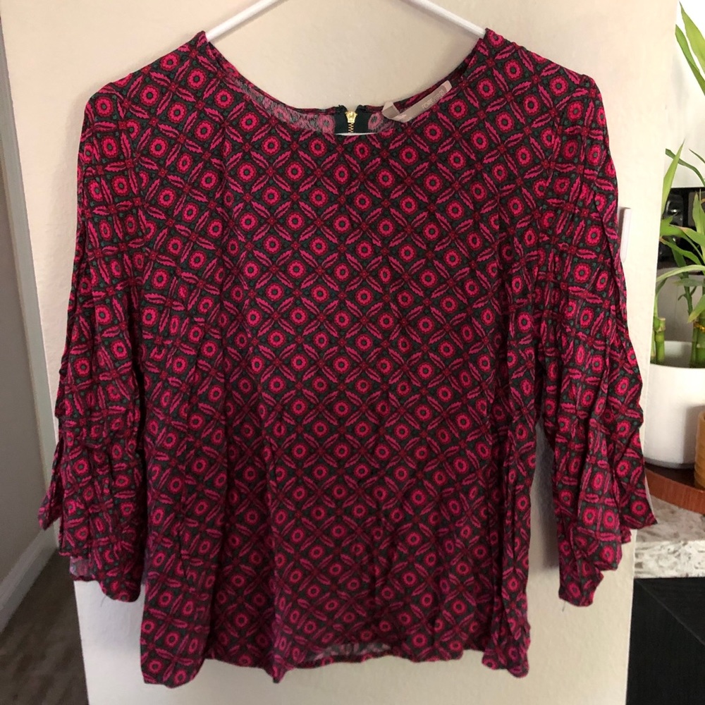 Forever 21 printed blouse size large
